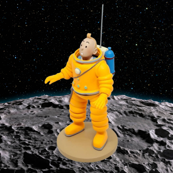 Tim im Raumanzug Figur 12 cm | Tim und Struppi Sammlerstück bei hoppla-stuff.de